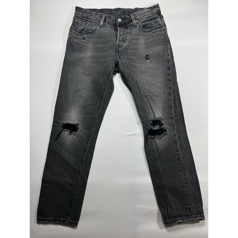 Levi's 501CT Women's Customized & Tapered Gray Denim Jeans‎ - Size 26x32 (30x28)